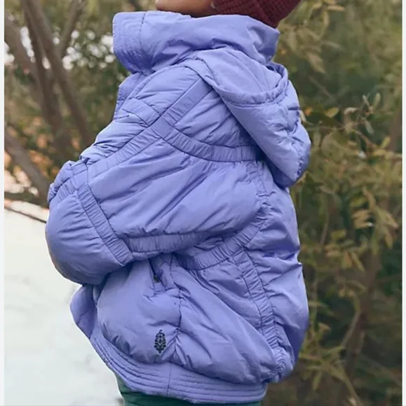 Free People Shirr Enough Backpack Puffer Jacket - Picture 3 of 10